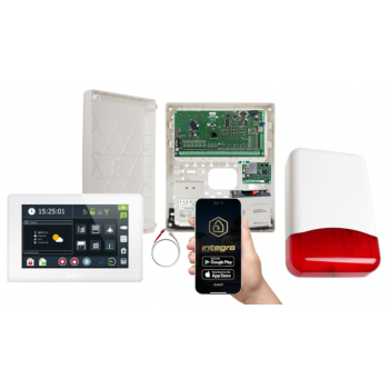 ZESTAW ALARMOWY SATEL INTEGRA 64 + INT-TSI-W + OPU-3P + AWT682 + 17Ah + INT-GSM LTE + SYRENA TI700